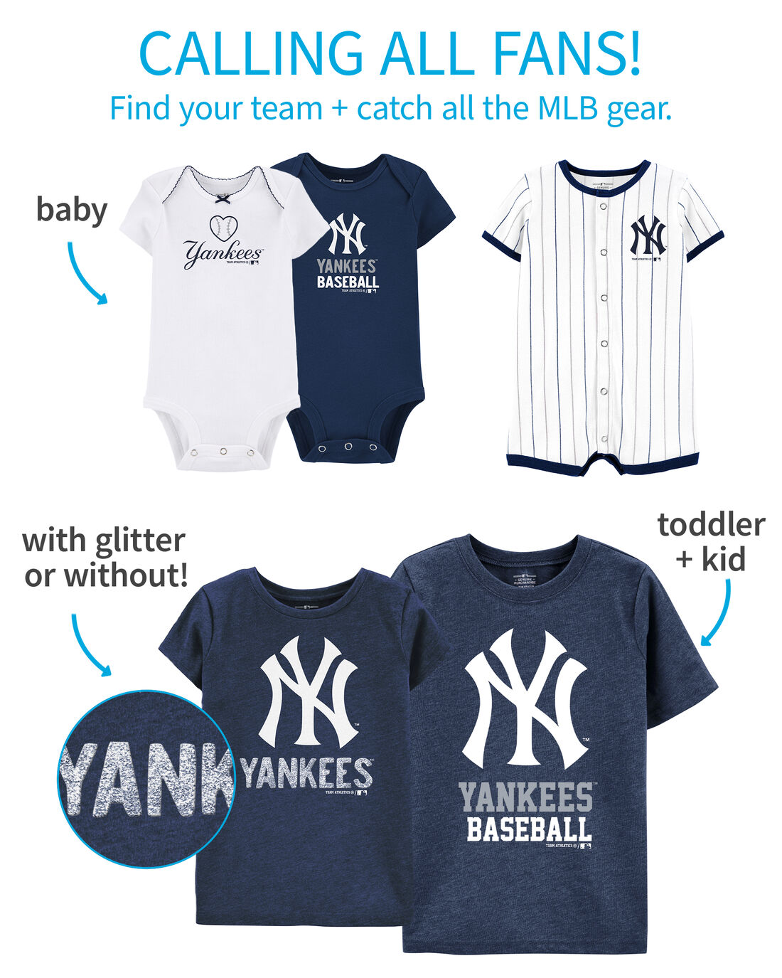 SALE! Free Shipping!!! Awesome Infant Yankees DNA short sleeve one piece Shirt 